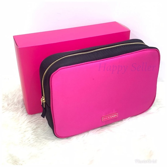 🎀Prada Vanity Case Candy Pink/Gold new - Picture 1 of 17